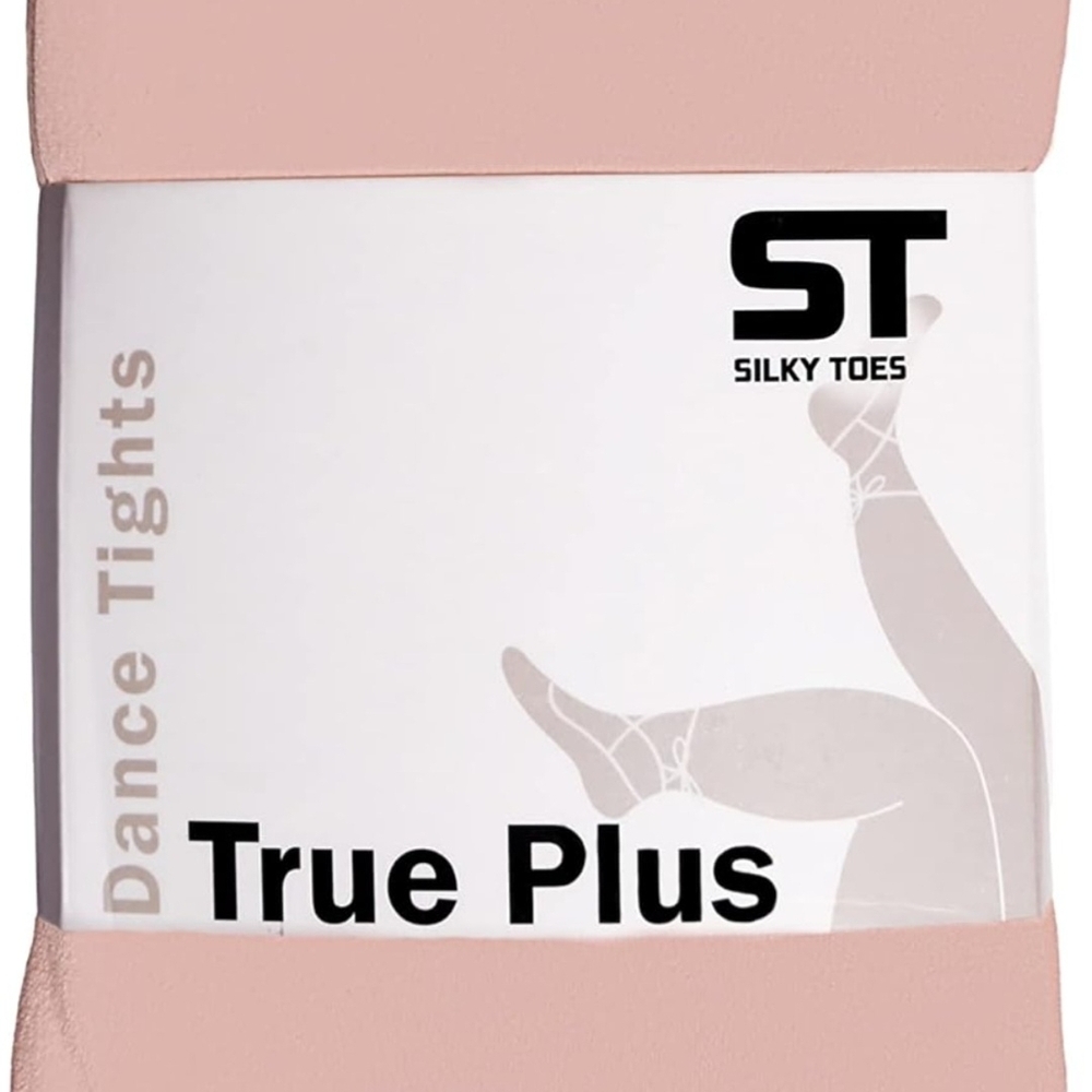 Silky Toes Pink Plus Size Dance Tights Size 5/6 Size 22 Through 28 Pant Size
